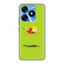 Чехол с Симпсонами для TECNO Spark 10 (VPrint) (Барт Симпсон)