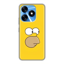 Чехол с Симпсонами для TECNO Spark 10 (VPrint) (Гомер)