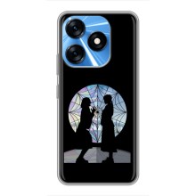 Чехлы Венсдей на TECNO Spark 10 Уэнсдей (AlphaPrint) (комната Уэнздей)
