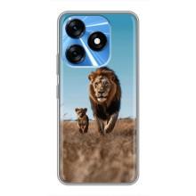 Чехол Король лев на Техно Спарк 10 (Мусафа и Симба)