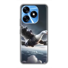 Чехол с мемом Тралалело тралала на TECNO Spark 10 (Бомбардини гусини)