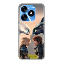 Чехол как приручить дракона на TECNO Spark 10 – Гикавка и Астрид