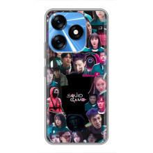 Чохол Гра в кальмара для TECNO Spark 10 – Колаж гра кальмара