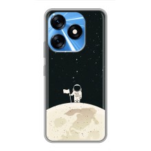 Космические Чехлы для Техно Спарк 10 (VPrint) (На луне)