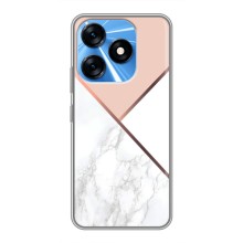 Мраморный чехол на TECNO Spark 10 (VPrint) (Тройной мрамор)