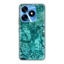 Мраморный чехол на TECNO Spark 10 (VPrint) (Зеленый мрамор)