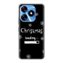 Рождественские, Праздничные Чехлы для Техно Спарк 10 (Christmas loading)