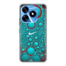 Силиконовый Чехол на TECNO Spark 10 с картинкой Nike (Найк зеленый)