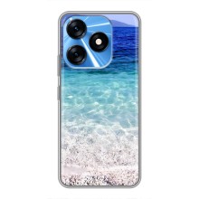 Силиконовый чехол с КАРТИНКАМИ лето для TECNO Spark 10 (AlphaPrint) (Море)