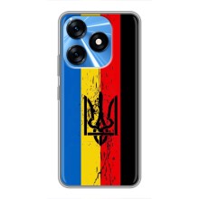 Украинские Чехлы для TECNO Spark 10 с картинкой УПА (AlphaPrint) (Флаг УПА)