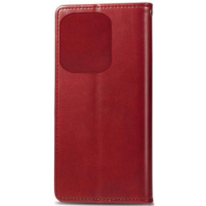 Кожаный чехол-книжка GETMAN Gallant (PU) для TECNO Spark 10C – Красный