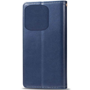 Кожаный чехол-книжка GETMAN Gallant (PU) для TECNO Spark 10C – Синий