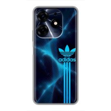 Чехлы Адидас для TECNO Spark 10c (AlphaPrint) (Синий Адидас)