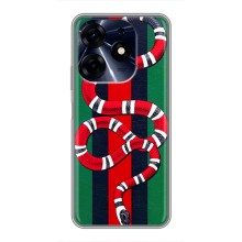 Чехлы ГУЧЧИ для Техно Спарк 10ц (AlphaPrint) (Gucci змия)