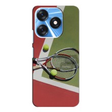 Чехлы с принтом Спортивная тематика для TECNO Spark 10c – Ракетки теннис