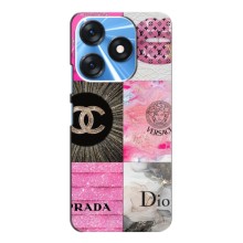 Чехол (Dior, Prada, YSL, Chanel) для TECNO Spark 10c (Модница)