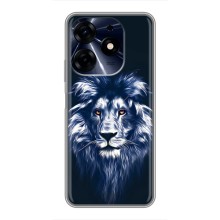 Чехол со Львом для TECNO Spark 10c (VPrint) (Синий Лев)