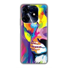 Чехол со Львом для TECNO Spark 10c (VPrint) (Яркий Лев)