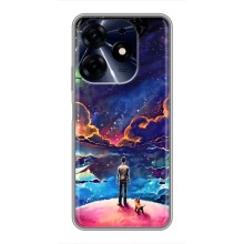 Космические Чехлы для Техно Спарк 10ц (VPrint) (Галактический вид)