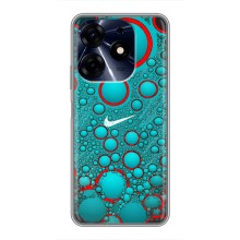 Силиконовый Чехол на TECNO Spark 10c с картинкой Nike (Найк зеленый)