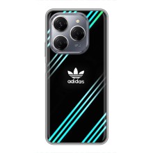 Чохли Адидас для TECNO Spark 20 Pro (AlphaPrint) (Адідас з полосами)