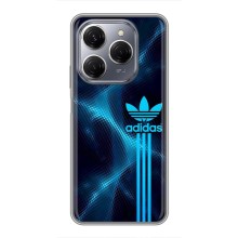 Чохли Адидас для TECNO Spark 20 Pro (AlphaPrint) (Синій Адідас)