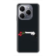 Чехлы (ART) Цветы на TECNO Spark 20 Pro (VPrint) (Неочікувані квіти)