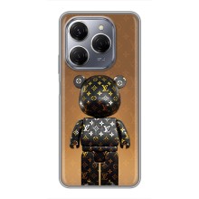 Чехлы для TECNO Spark 20 Pro - Bearbrick Louis Vuitton (PREMIUMPrint)