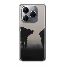 Чохли на військову тематику для TECNO Spark 20 Pro – Бій солдат