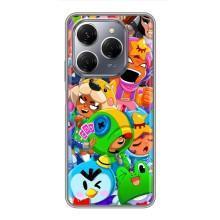 Чехлы Brawl Stars для TECNO Spark 20 Pro (AlphaPrint)