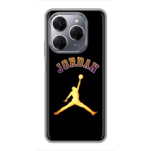 Чохли для TECNO Spark 20 Pro - з картинкою JORDAN (AlphaPrint) (Jordan Gold)