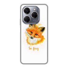 Чохли з картинкою Лисичка для TECNO Spark 20 Pro (VPrint) (Дівчинка Лиса)