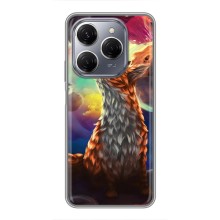 Чохли з картинкою Лисичка для TECNO Spark 20 Pro (VPrint) (Лисичка в космосі)