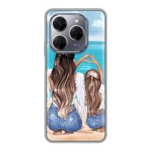 Чохол з друком для TECNO Spark 20 Pro - (Мама з дитинкою) (AlphaPrint) (Мама з донькою)