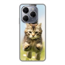 Чохли з Котиками для TECNO Spark 20 Pro (VPrint) (Прижок кота)