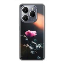 Чехлы с принтом Розочки для TECNO Spark 20 Pro – Цветок ночной
