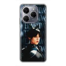 Чохол з картинкою Венсдей на TECNO Spark 20 Pro – Вендсдей з ушками