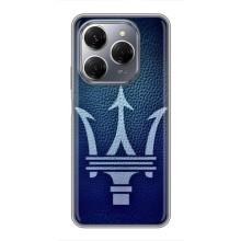 Чехлы с тематикой "Крутые машины" на TECNO Spark 20 Pro – Лого Maserati