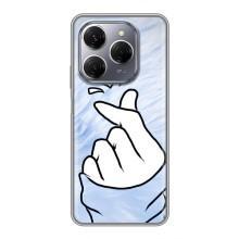 Чехлы (Знак сердечка) на TECNO Spark 20 Pro – Сердечка знак