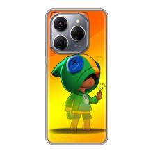 Чохол Бравл Старс для TECNO Spark 20 Pro – LEON в кофті