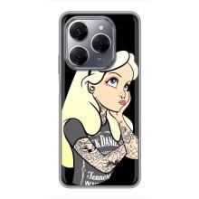 Чохол з друком для TECNO Spark 20 Pro - (Мода) (AlphaPrint) (Дівчина в тату)