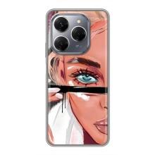 Чохол з друком для TECNO Spark 20 Pro - (Мода) (AlphaPrint) (Макіяж)