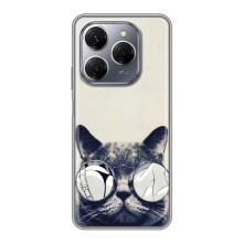 Чехол на тематику: Коты для TECNO Spark 20 Pro – Модный кот