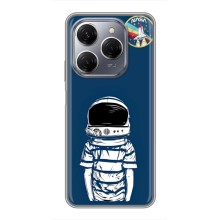 Чохол NASA для TECNO Spark 20 Pro (AlphaPrint) (Хлопчик в шоломі)