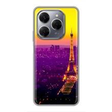 Чехол с Эйфелевой башней на TECNO Spark 20 Pro – Яркая башня