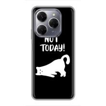 Бампер с изображением Котиков для Техно Спарк 20 Про (Not Today)