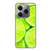 Чохол з зображенням смачної їжі для TECNO Spark 20 Pro – Лайм