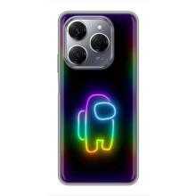 Чохли Амонг Ас для TECNO Spark 20 Pro (AlphaPrint) (Яскравий скін)