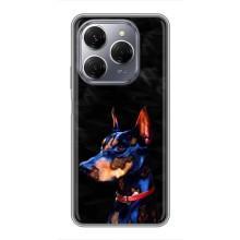 Бампер для TECNO Spark 20 Pro с картинкой "Песики" – Собака Мопс