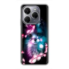 Чехол с Лисичкой для TECNO Spark 20 Pro – Черная Лиса
